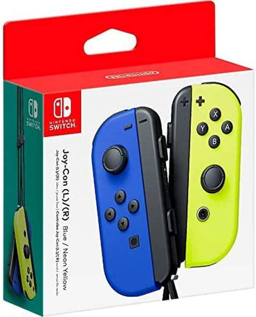 Switch Pair of Joy-Con Controllers Left Blue/Right Neon Yellow [Video Game] - FoxMart™️ - FoxMart™️